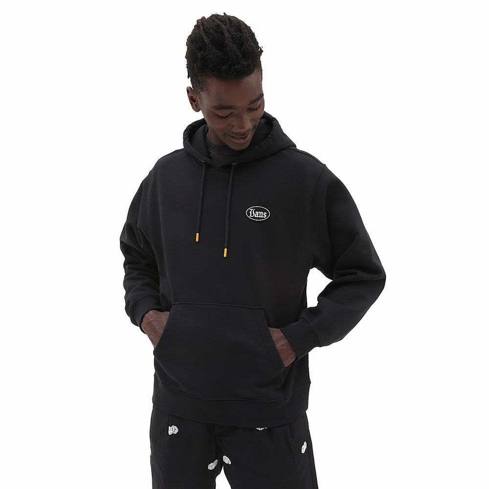 Men's Vans High Hat Hoodie Black | USA83520