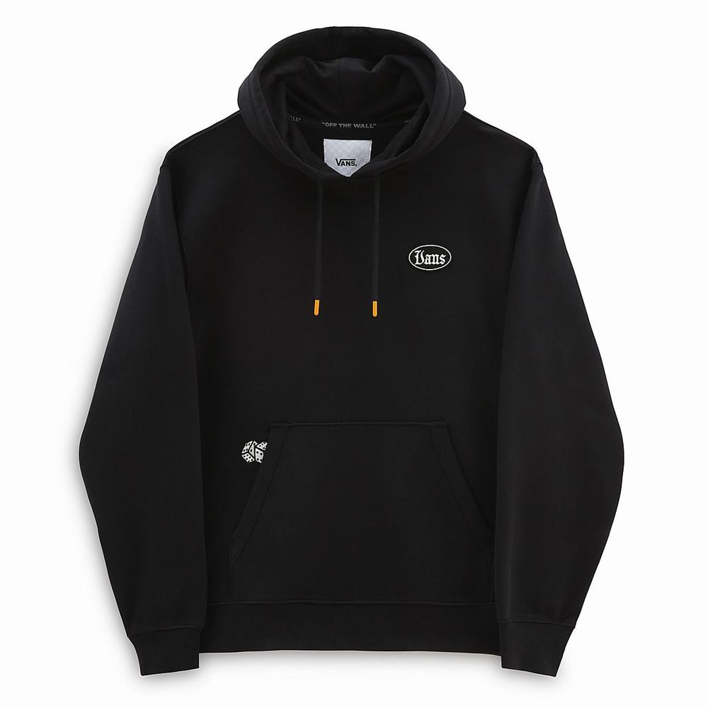 Men's Vans High Hat Hoodie Black | USA83520