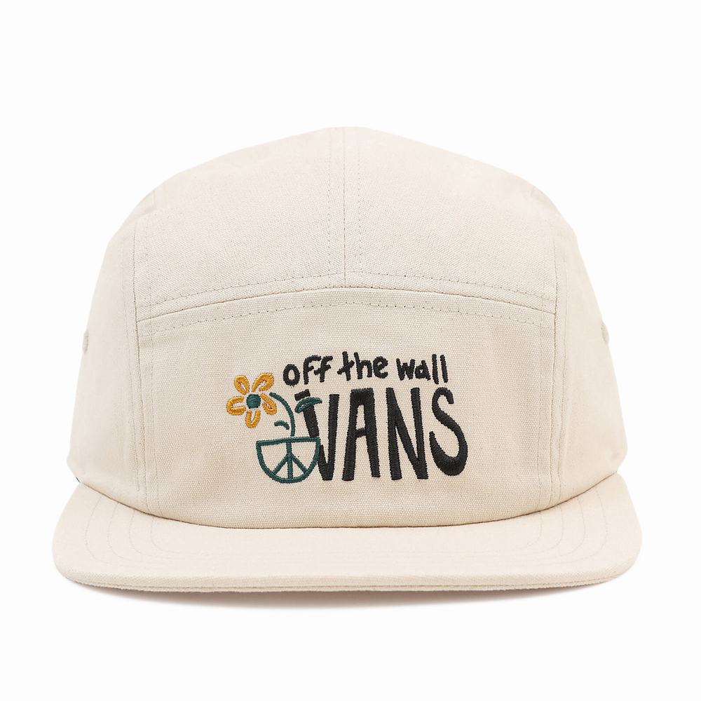 Men\'s Vans In Our Hands Camper Hats White | USA20345