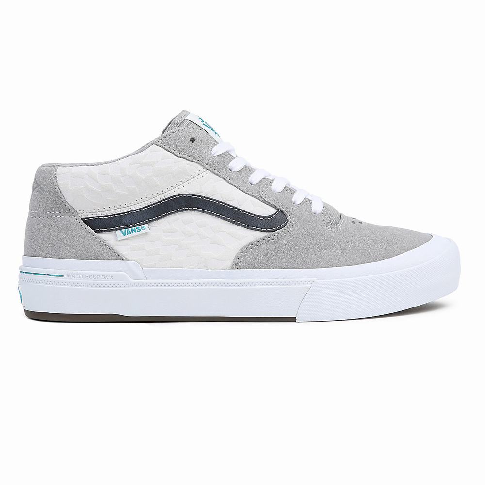 Men's Vans Kevin Peraza BMX Style 114 Sneakers Grey / White | USA72190