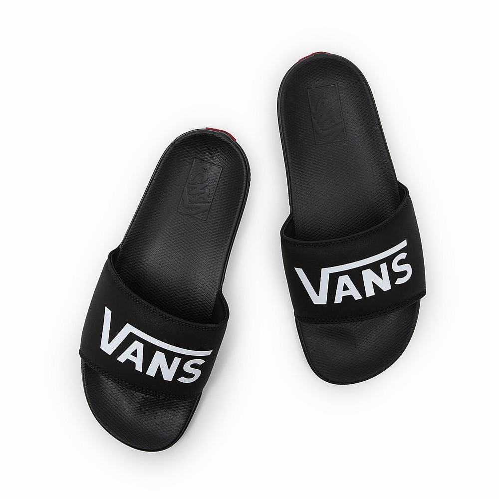 Men's Vans La Costa Slides Black | USA09341