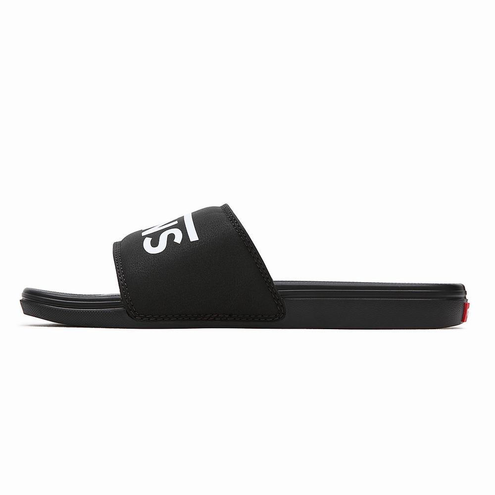 Men's Vans La Costa Slides Black | USA09341