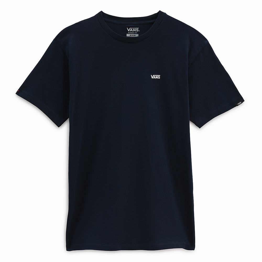 Men's Vans Left Chest Logo T Shirts Blue / Navy | USA96371