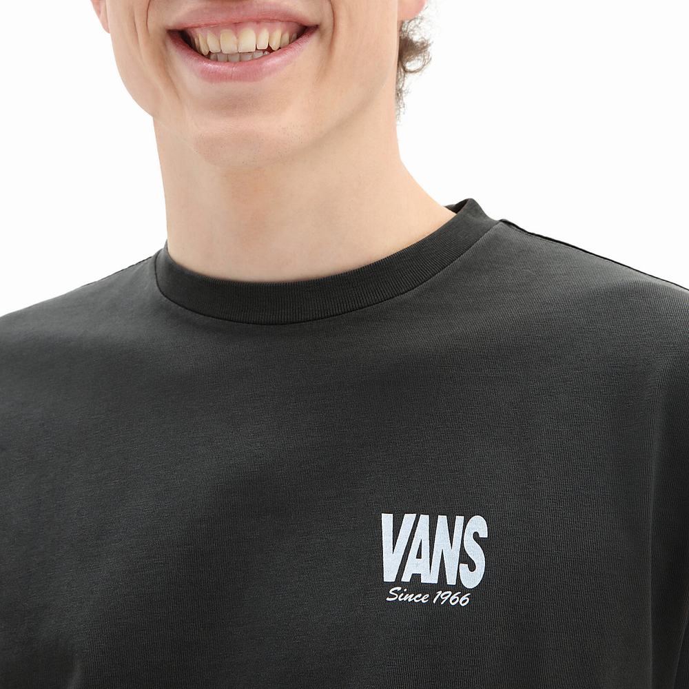 Men's Vans Life T Shirts Black | USA75148