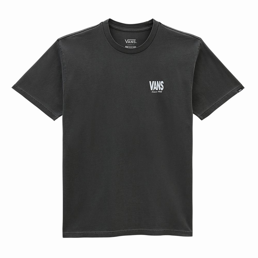 Men's Vans Life T Shirts Black | USA75148