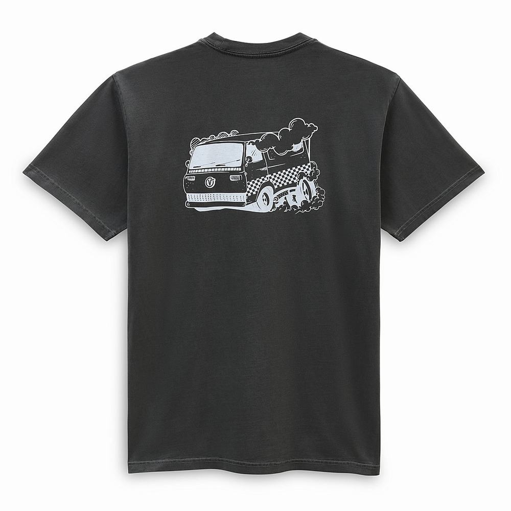 Men's Vans Life T Shirts Black | USA75148