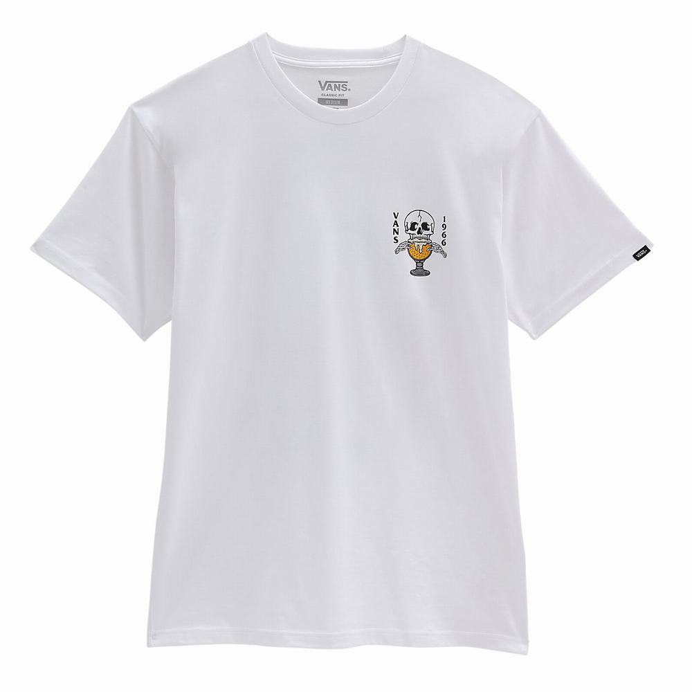 Men's Vans Lift Em High T Shirts White | USA27301