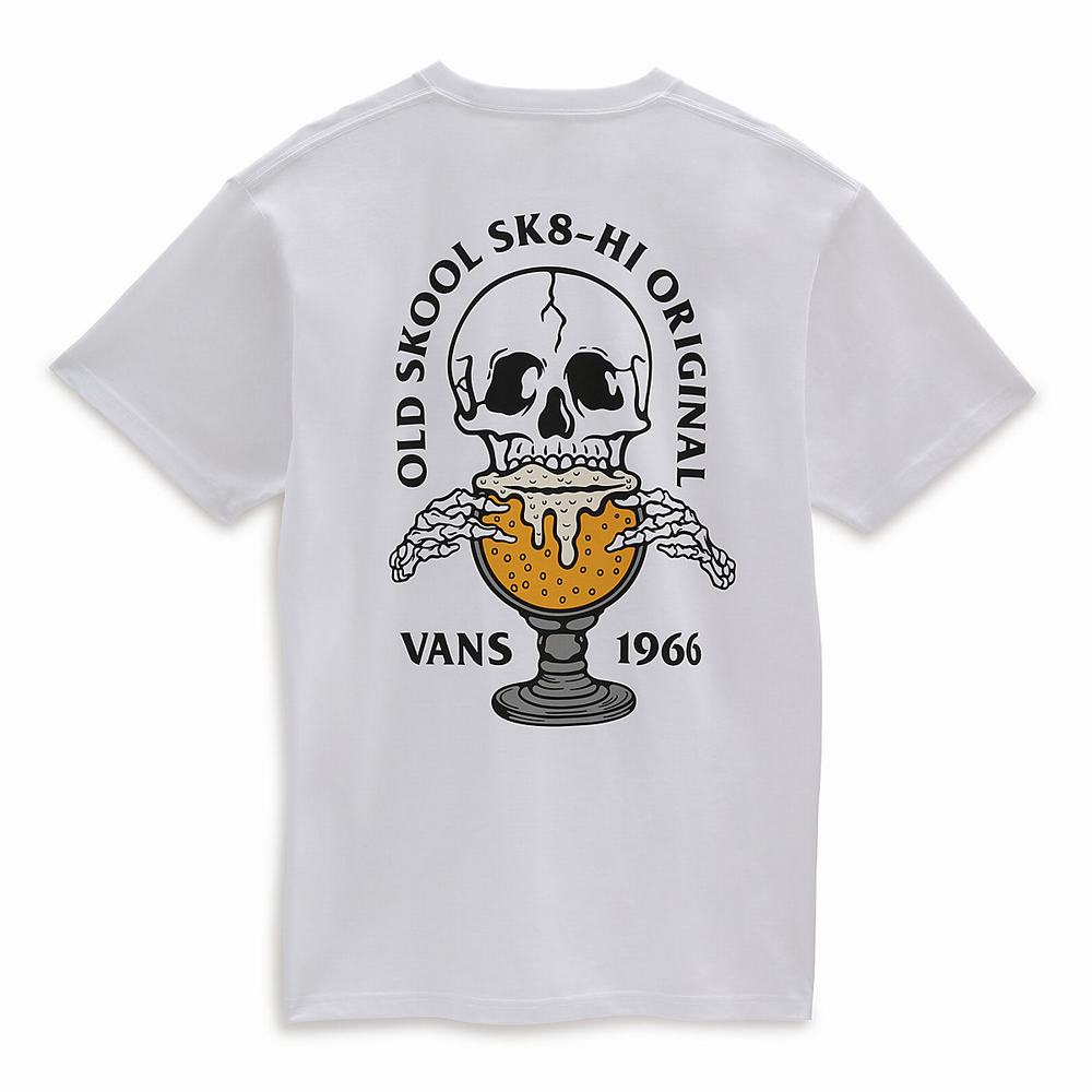 Men's Vans Lift Em High T Shirts White | USA27301