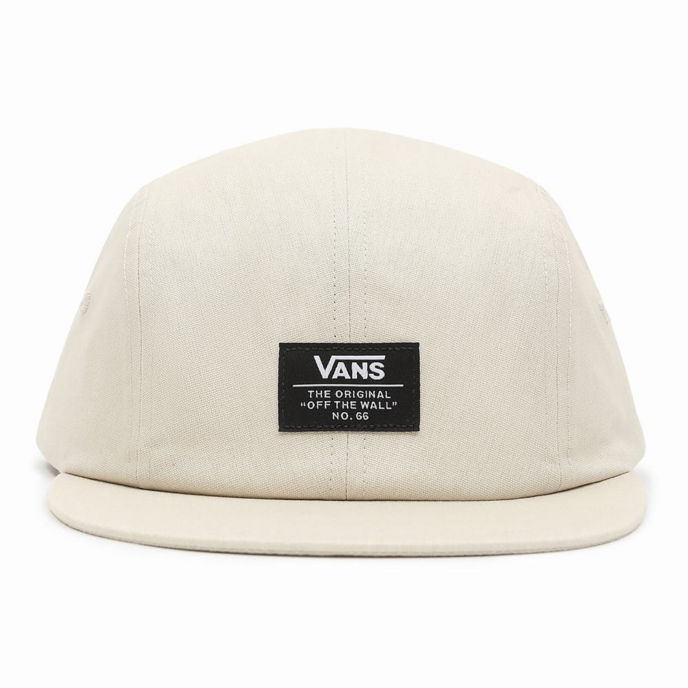 Men\'s Vans Long Bill Camper Hats Beige | USA19328