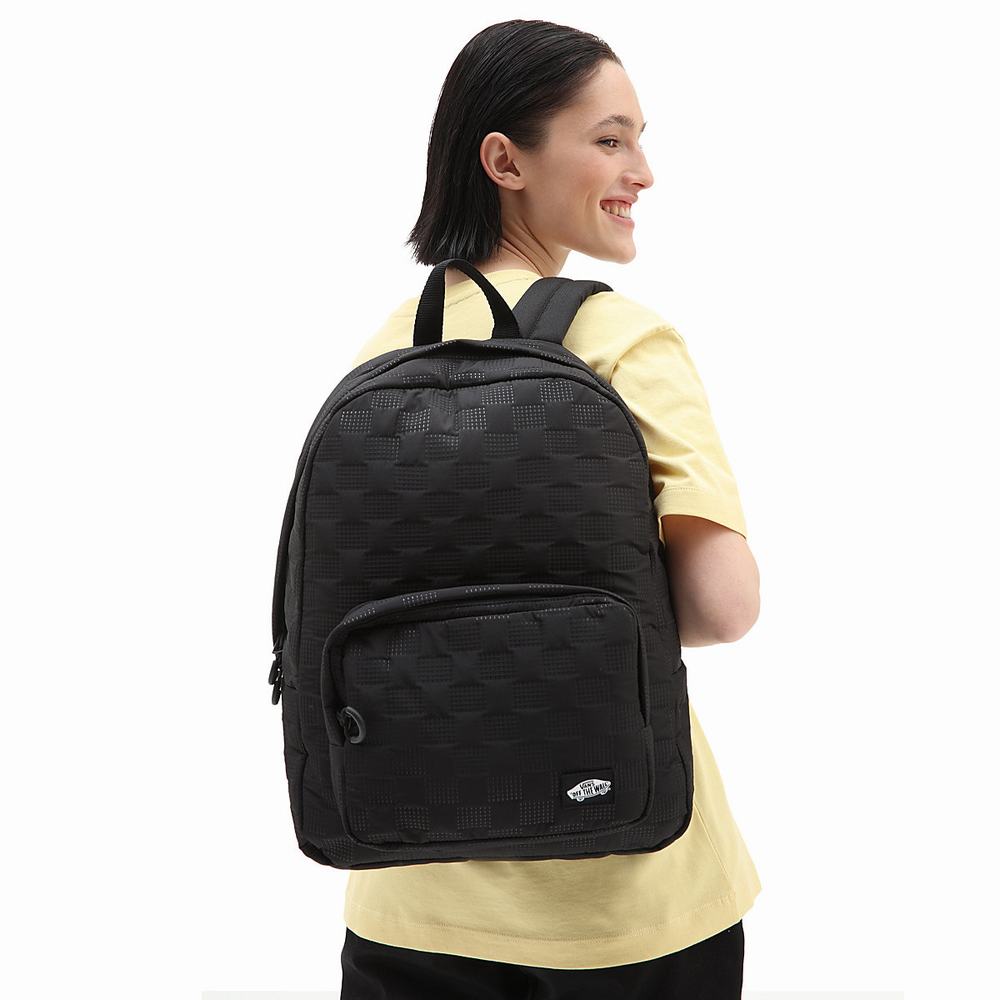 Men's Vans Long Haul II Backpacks Black | USA67520