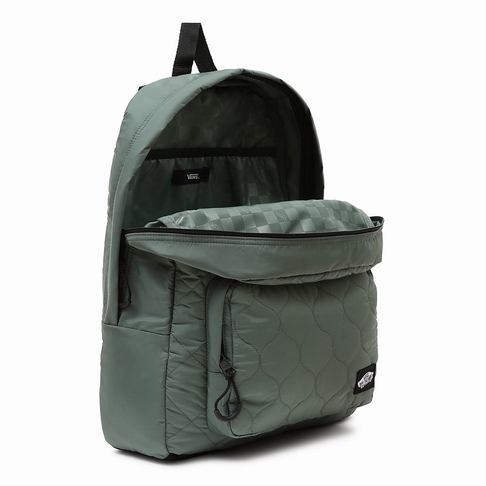 Men's Vans Long Haul II Backpacks Green | USA27146