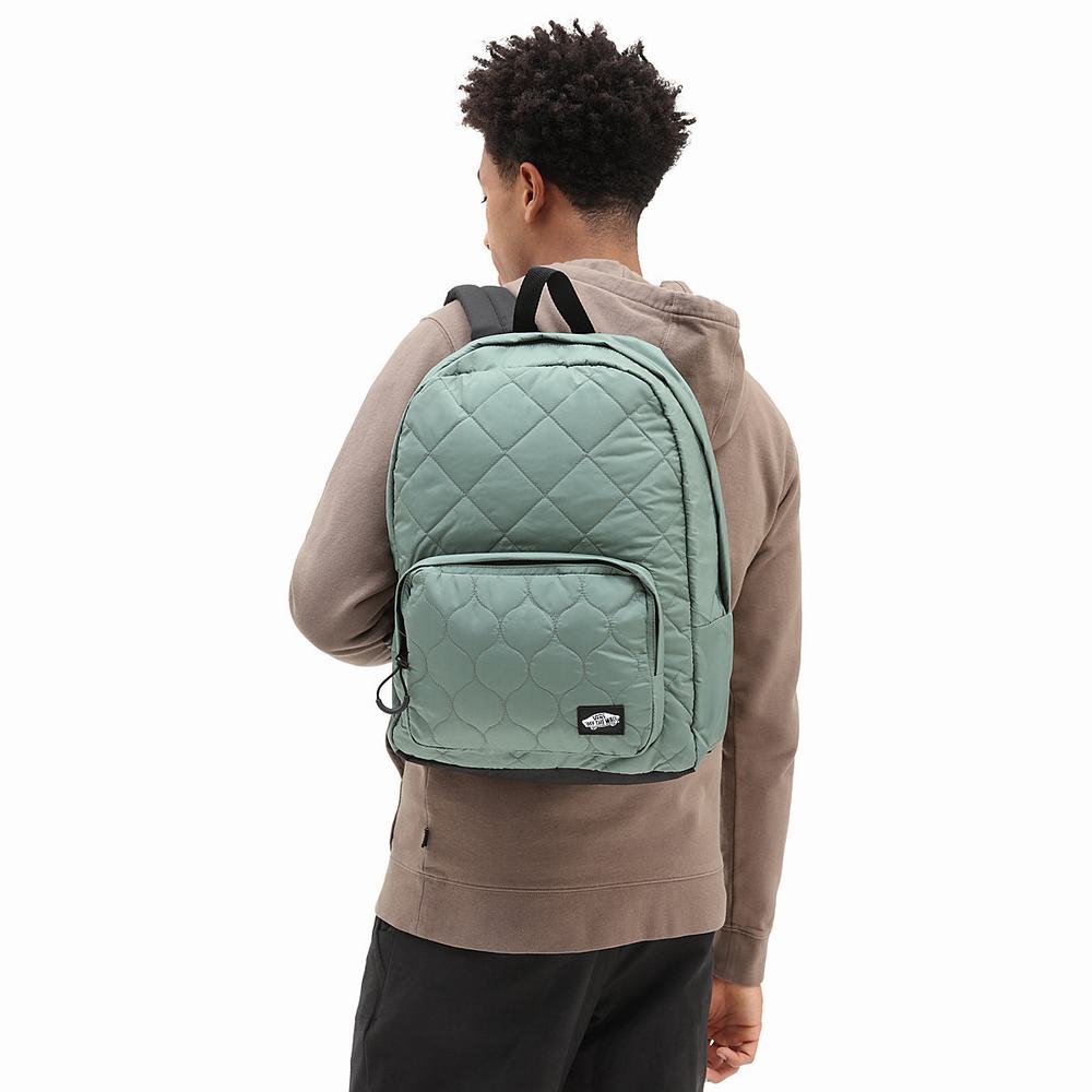 Men's Vans Long Haul II Backpacks Green | USA27146