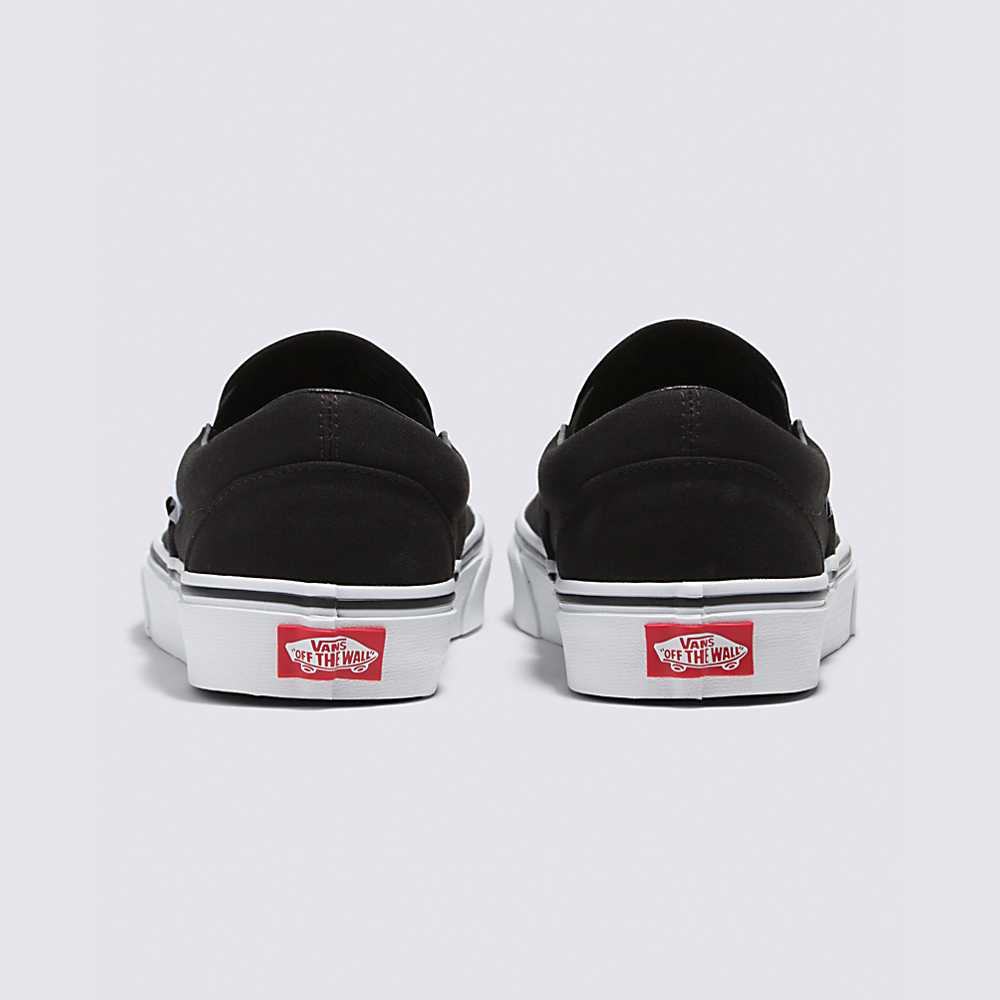 Men's Vans Love You To Death Classic Slip-On Sneakers Black / White | USA80974