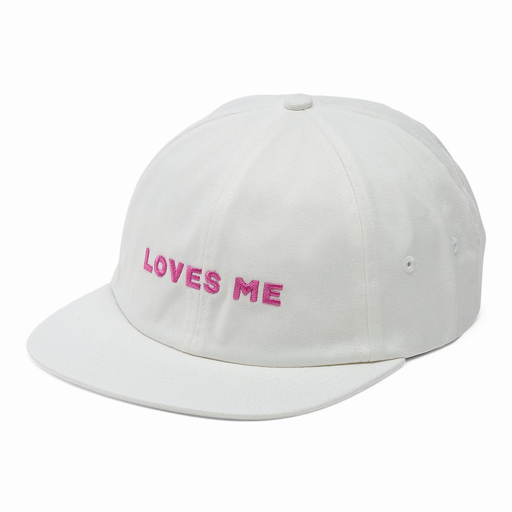 Men's Vans Loves Me Jockey Hats White | USA51726