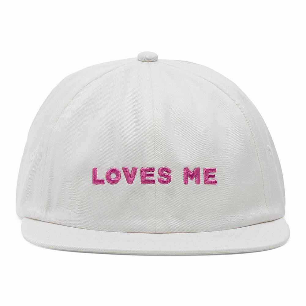 Men's Vans Loves Me Jockey Hats White | USA51726