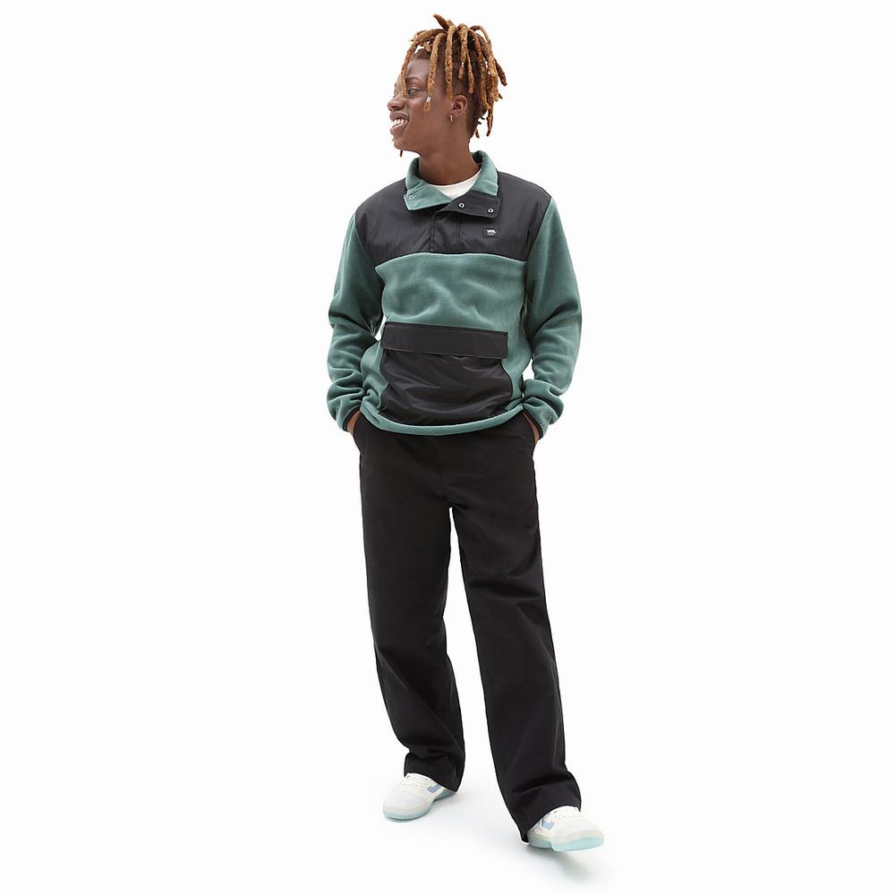 Men's Vans Mammoth Pullover Green | USA83715