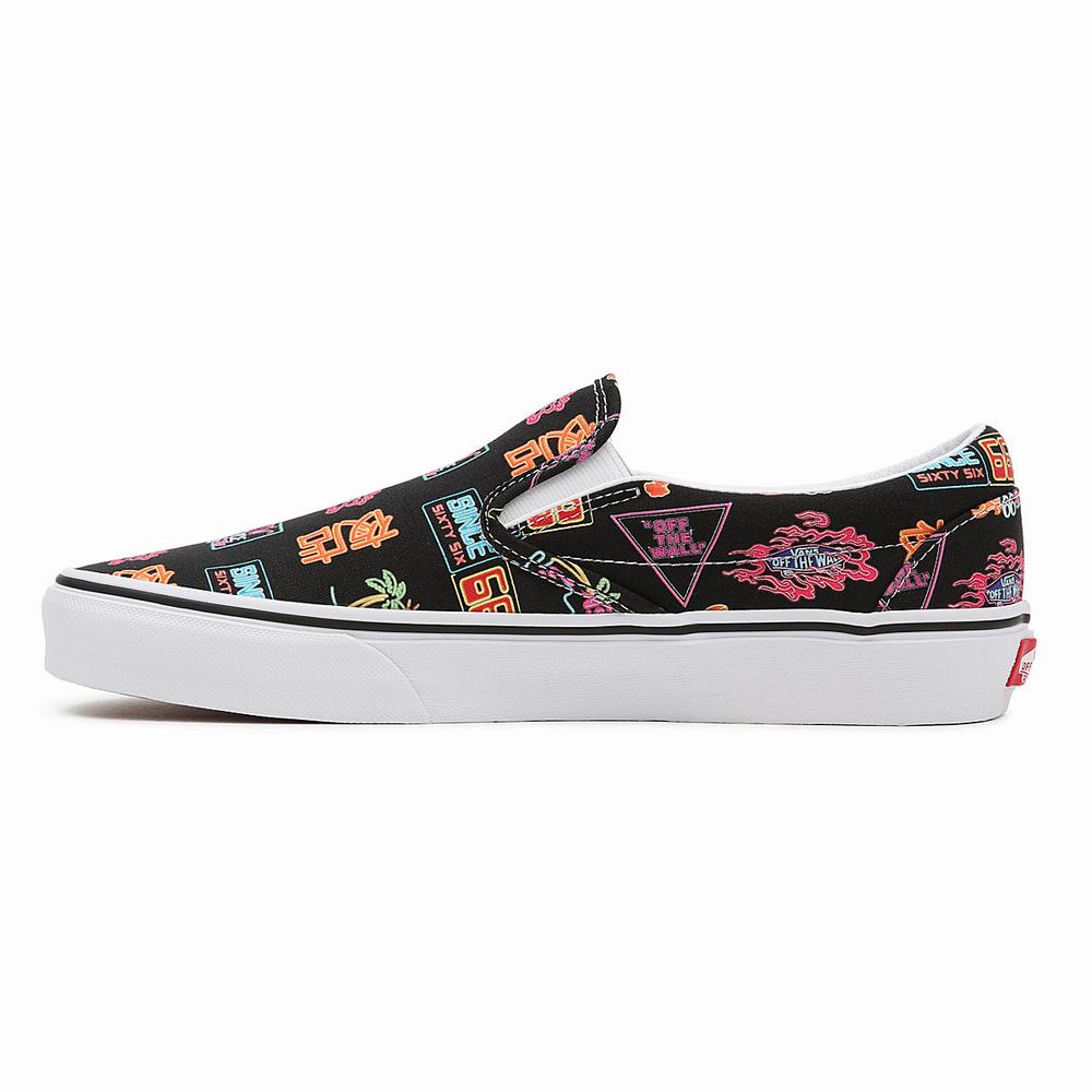 Men's Vans Market Classic Slip On Shoes Black | USA04163