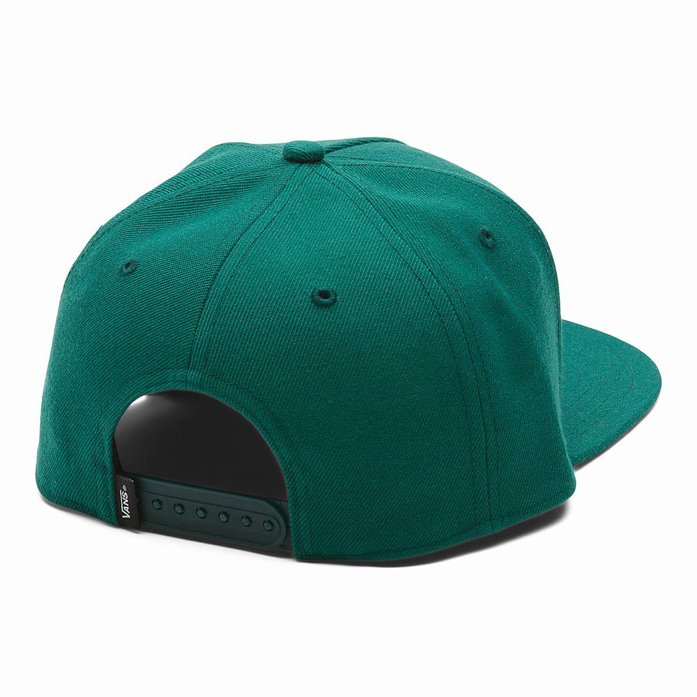 Men's Vans Marview Snapback Hats Green | USA40139