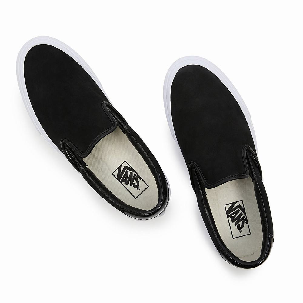 Men's Vans Matte Shine Slip-On 59 Slip On Shoes Black | USA42370