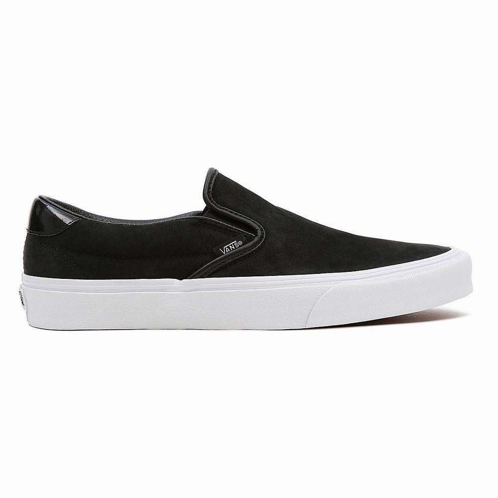 Men's Vans Matte Shine Slip-On 59 Slip On Shoes Black | USA42370