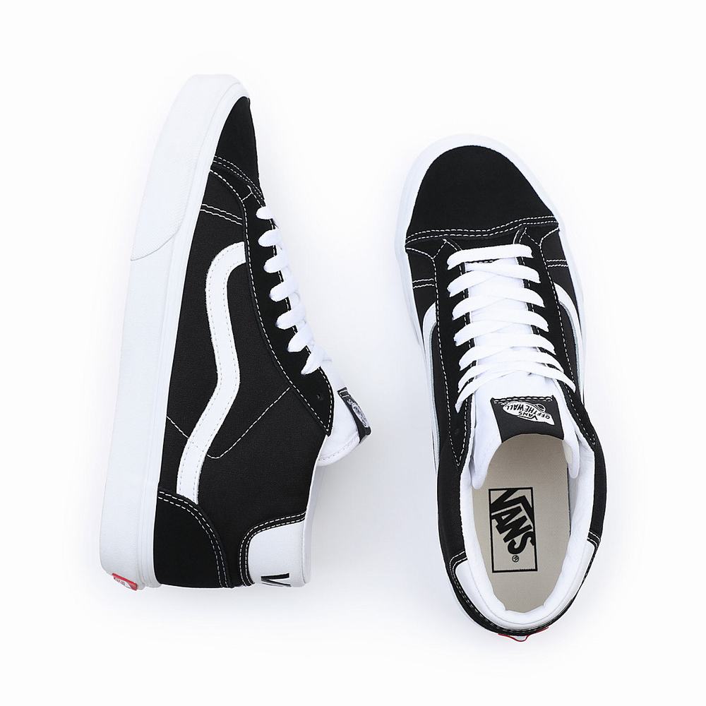 Men's Vans Mid Skool 37 Sneakers Black | USA91745