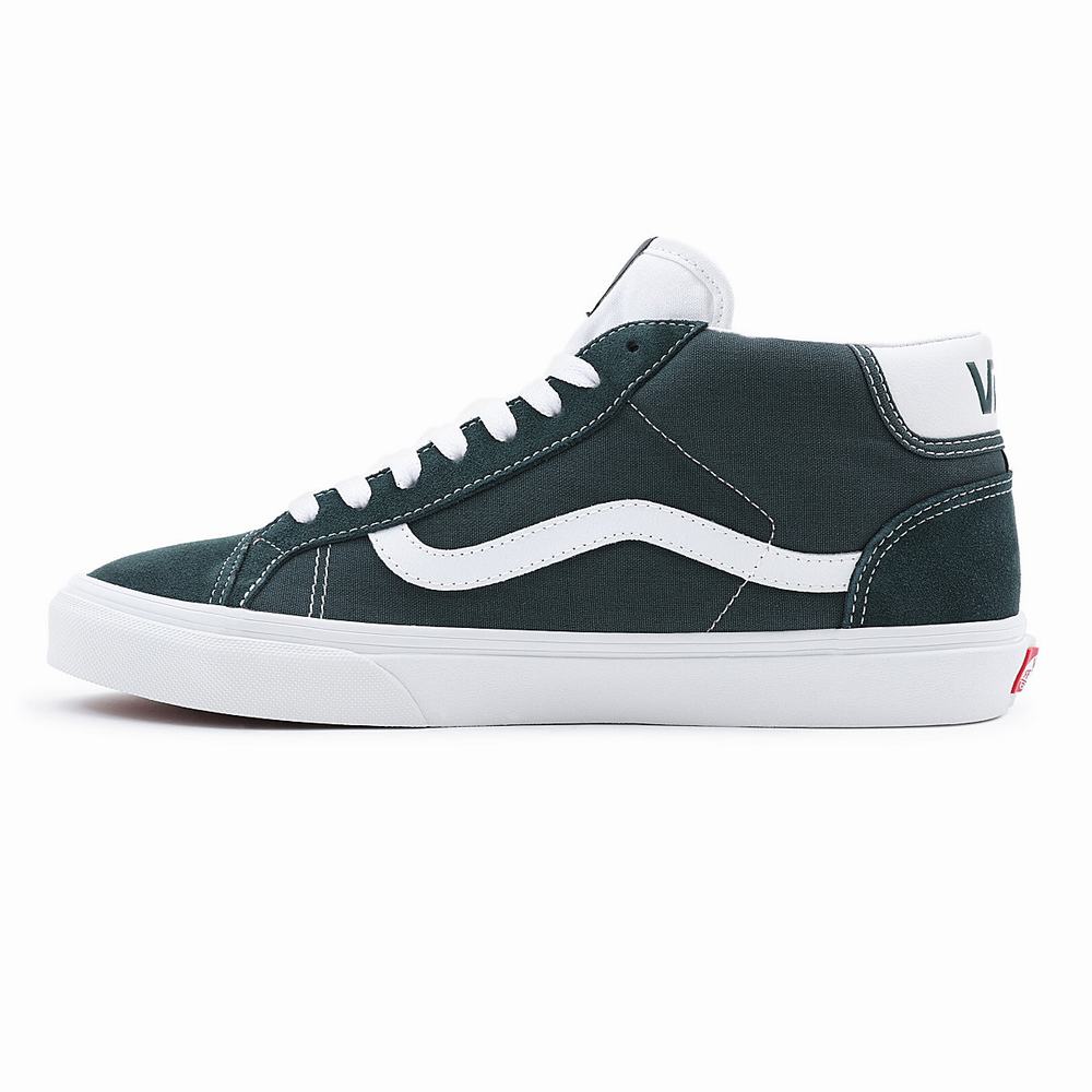 Men's Vans Mid Skool 37 Sneakers Blue | USA08594