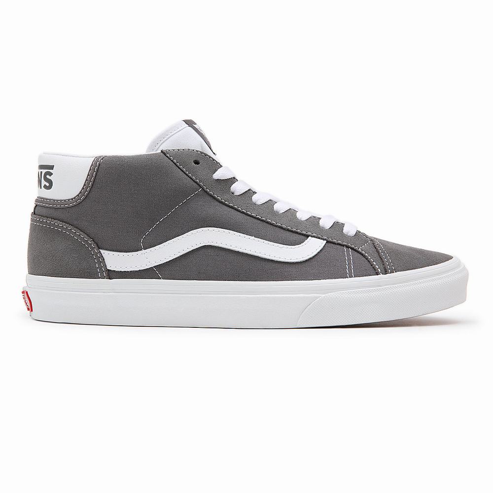 Men's Vans Mid Skool 37 Sneakers Grey | USA62895