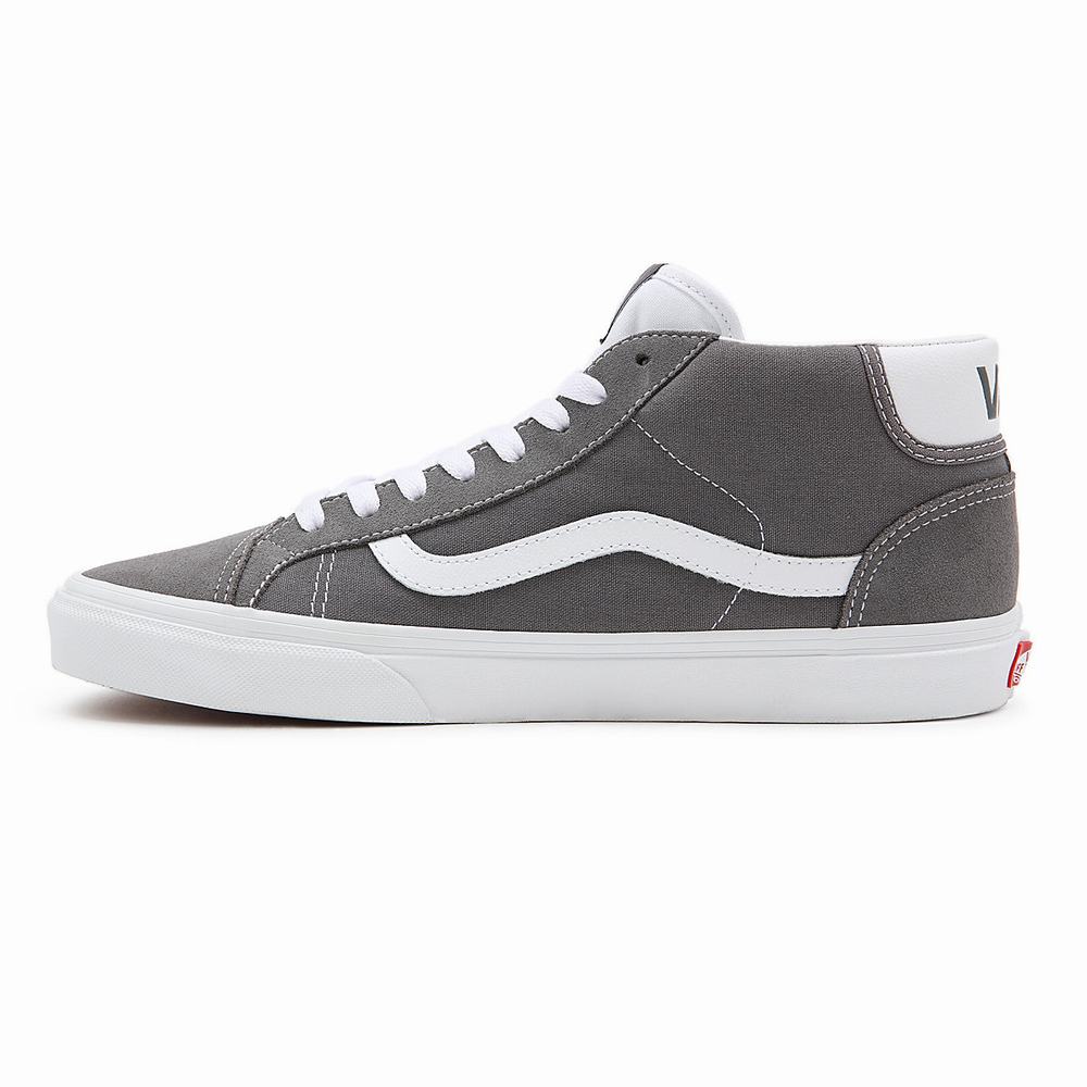 Men's Vans Mid Skool 37 Sneakers Grey | USA62895