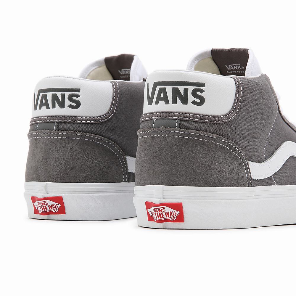 Men's Vans Mid Skool 37 Sneakers Grey | USA62895