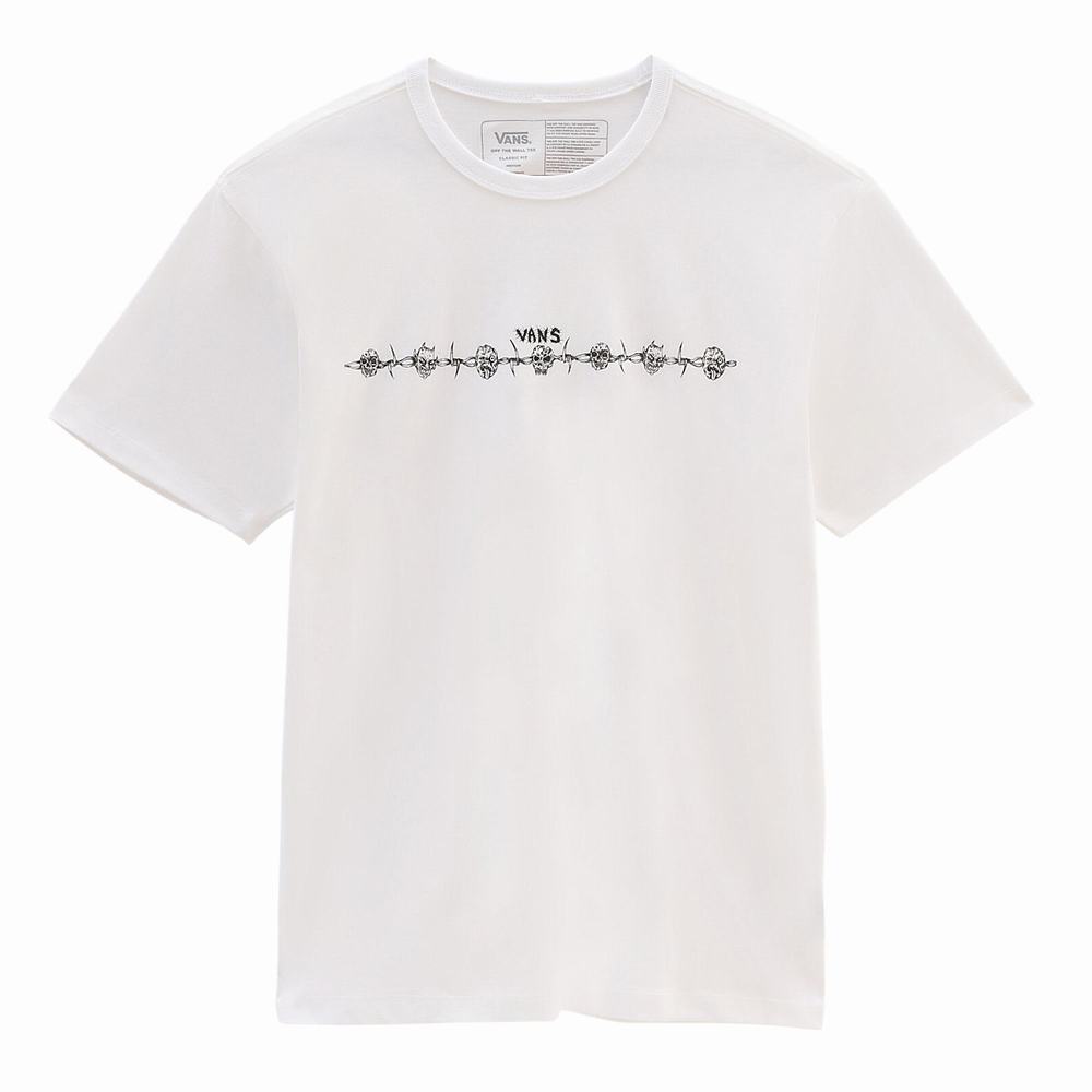 Men's Vans Mike Gigliotti Off The Wall T Shirts White | USA14203