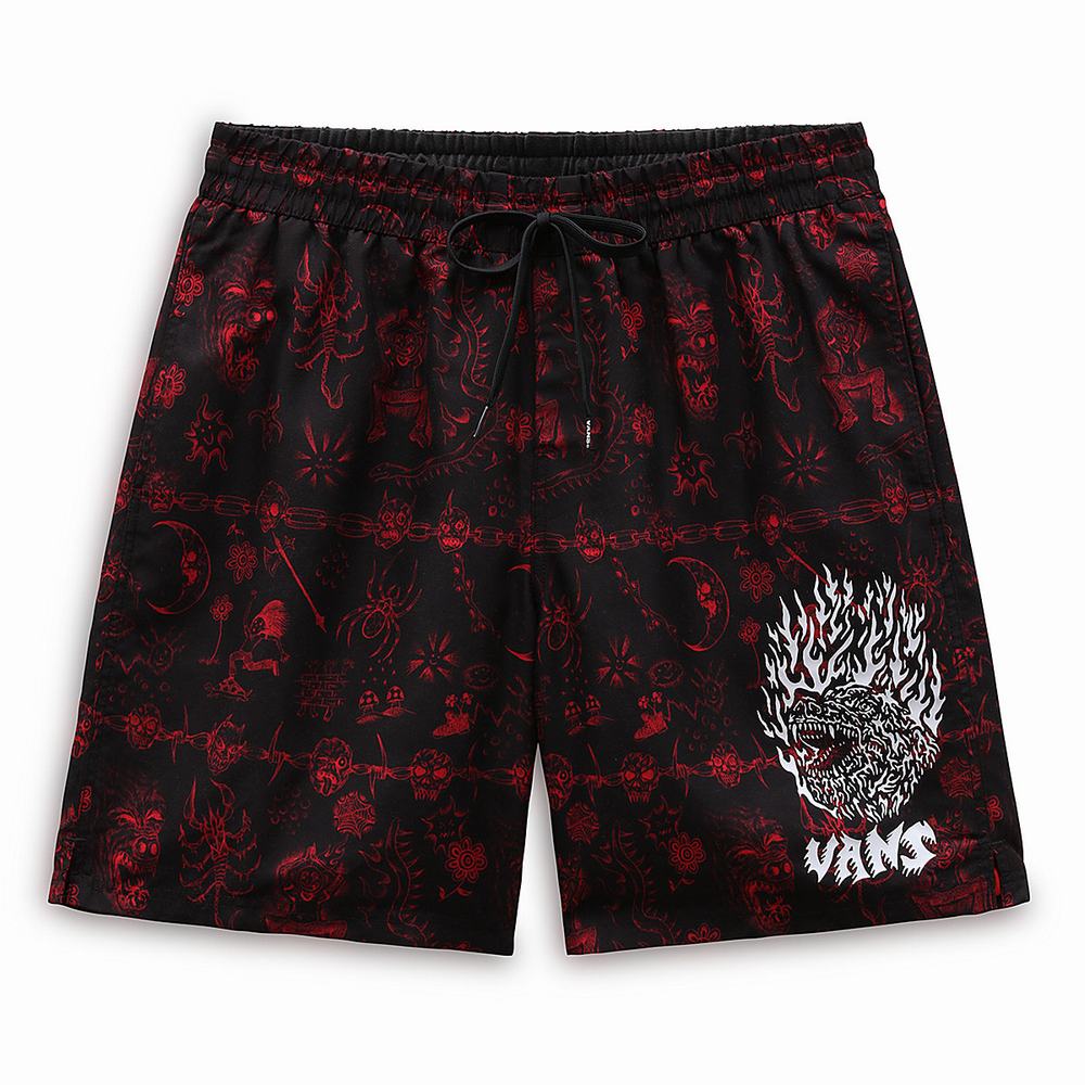 Men's Vans Mike Gigliotti Volley Boardshorts Black | USA73840