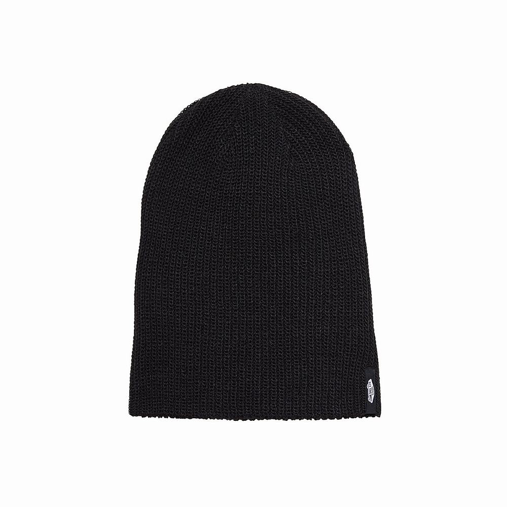 Men\'s Vans Mismoedig Beanie Black | USA53907