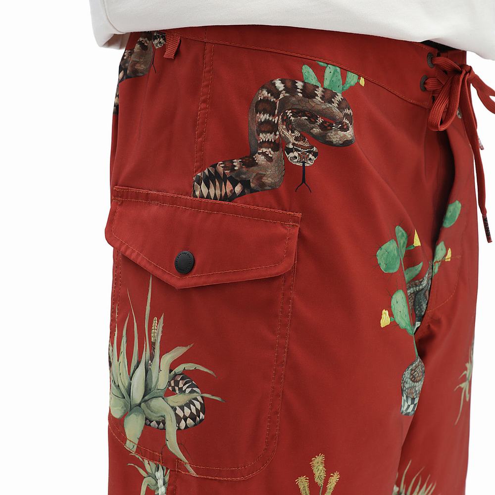 Men's Vans Mixed II Boardshorts Red | USA98036