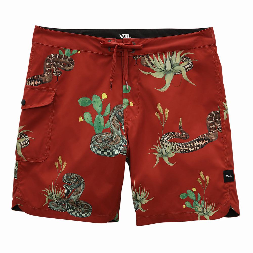 Men's Vans Mixed II Boardshorts Red | USA98036