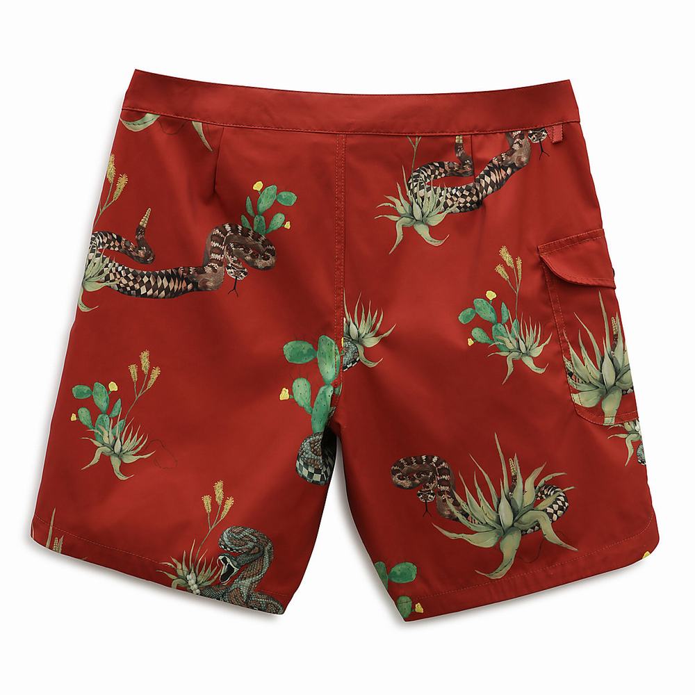 Men's Vans Mixed II Boardshorts Red | USA98036