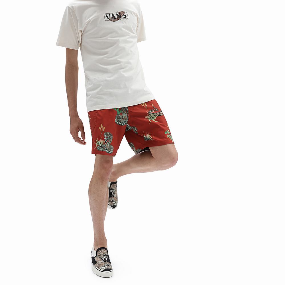 Men\'s Vans Mixed II Boardshorts Red | USA98036