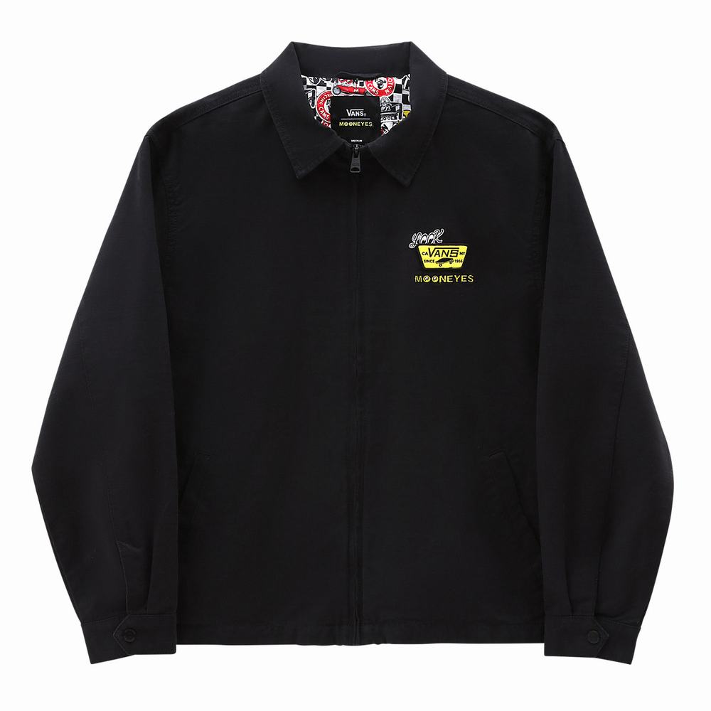 Men's Vans Mooneyes Jackets Black | USA32897