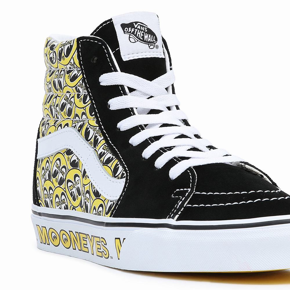 Men's Vans Mooneyes Sk8-Hi Sneakers Black | USA08726