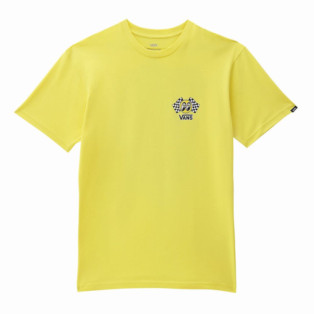 Men's Vans Mooneyes T Shirts Yellow | USA30216