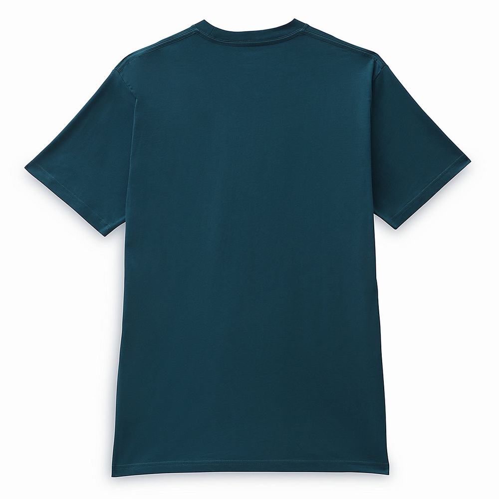 Men's Vans Mt. Vans T Shirts Blue | USA42376