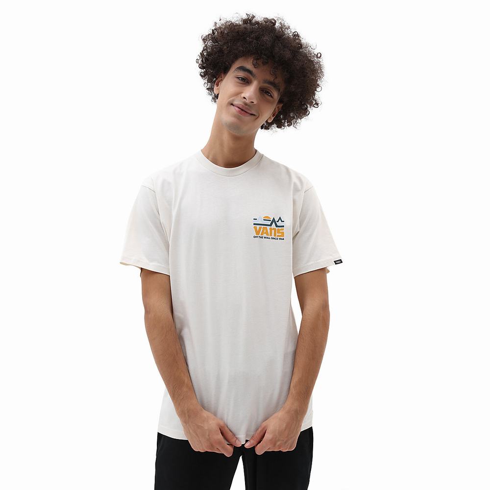 Men's Vans Mt. Vans T Shirts White | USA92013