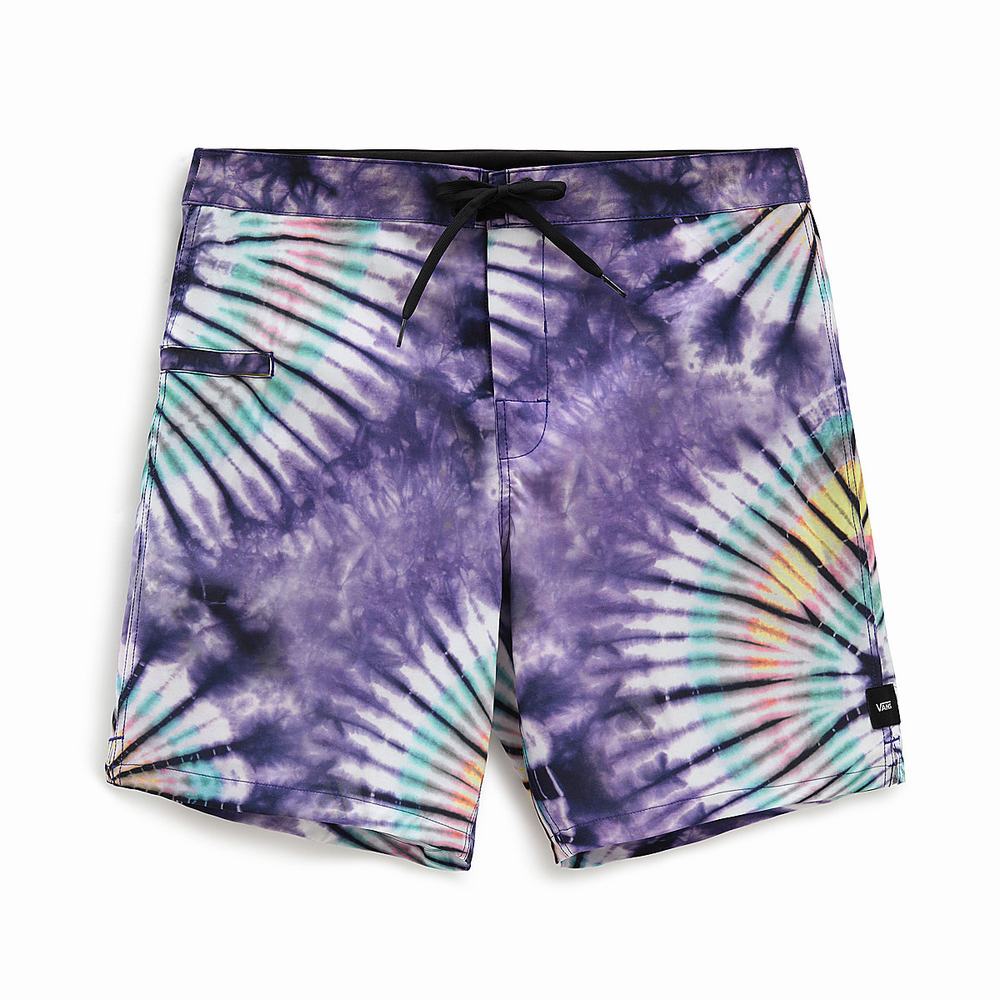 Men\'s Vans New Age Boardshorts Multicolor / Purple | USA32807