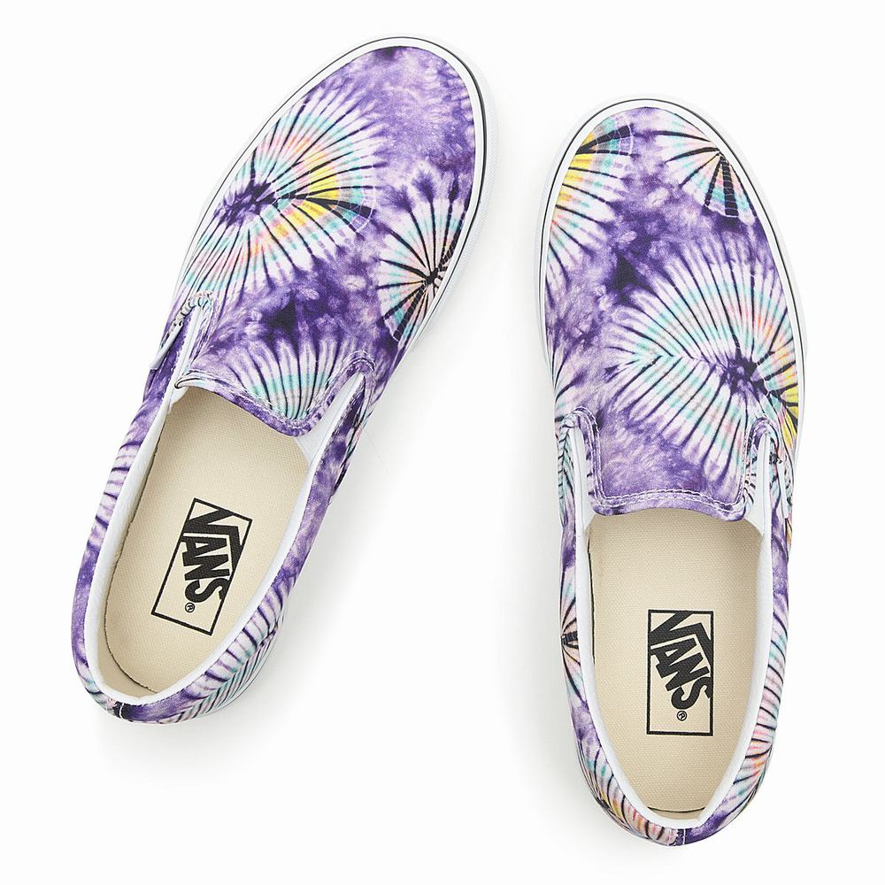 Men's Vans New Age Classic Slip On Shoes Purple | USA90326