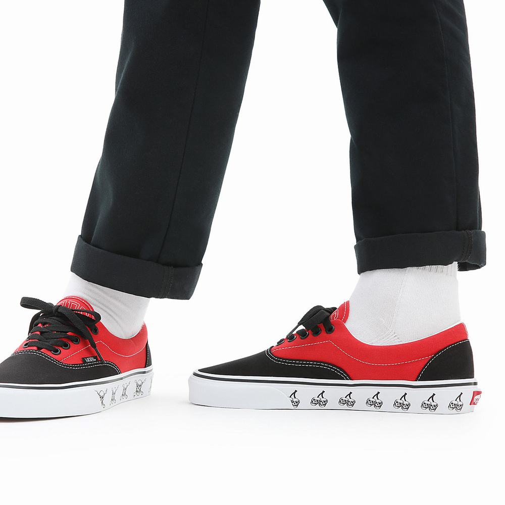 Men's Vans New Varsity Era Sneakers Red | USA79253