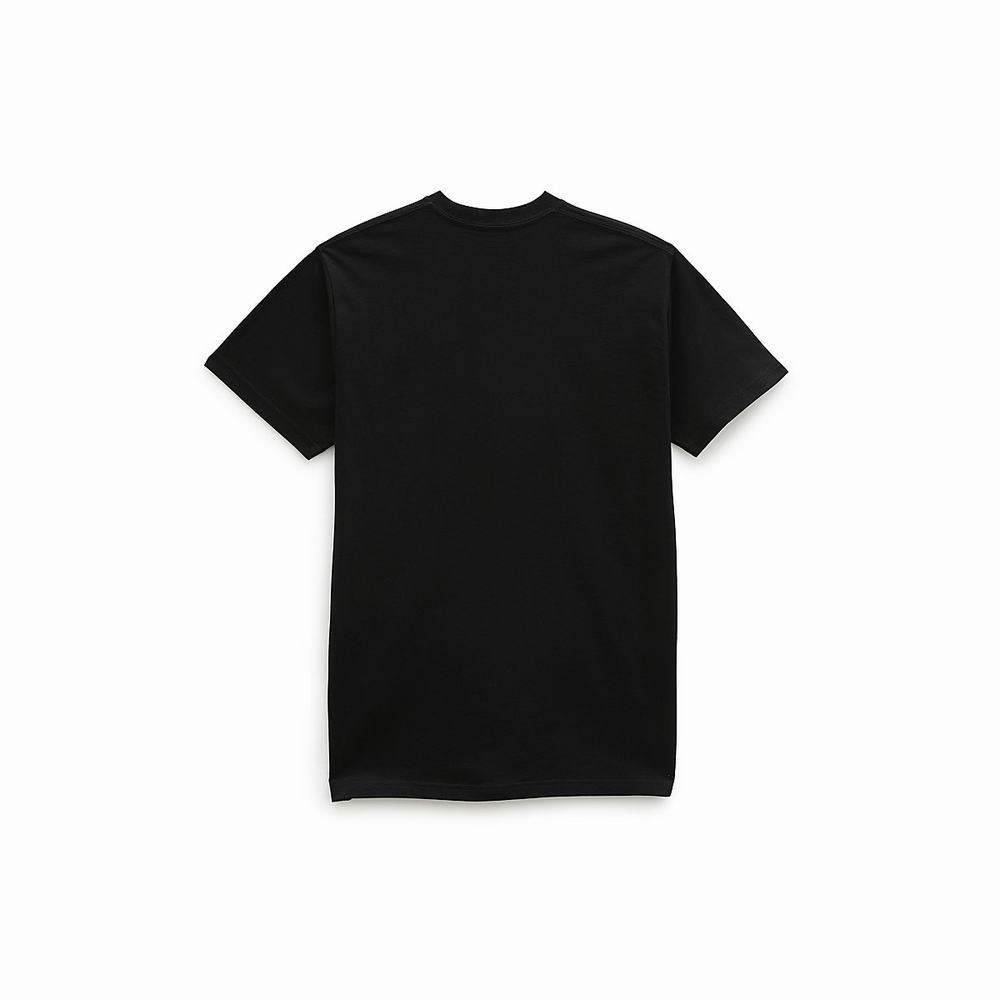 Men's Vans New Varsity Pocket T Shirts Black | USA60354