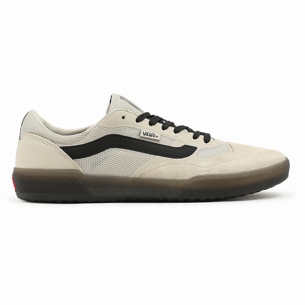 Men's Vans Nubuck Ave Sneakers Beige | USA95870