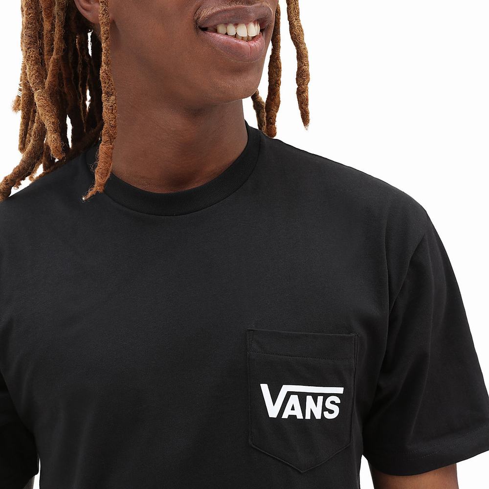 Men's Vans OTW Classic Back T Shirts Black | USA23845