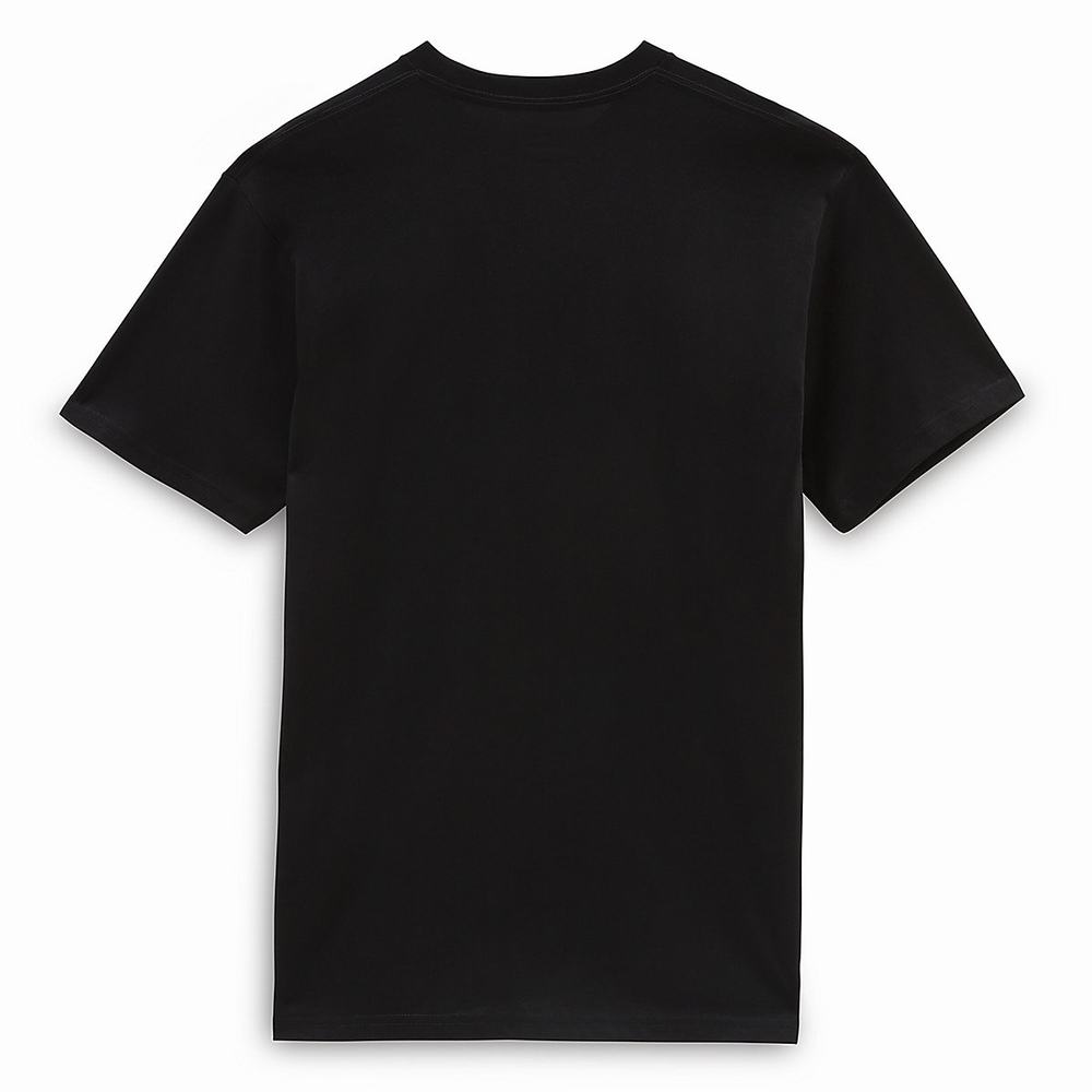 Men's Vans OTW Classic Front T Shirts Black / White | USA95368