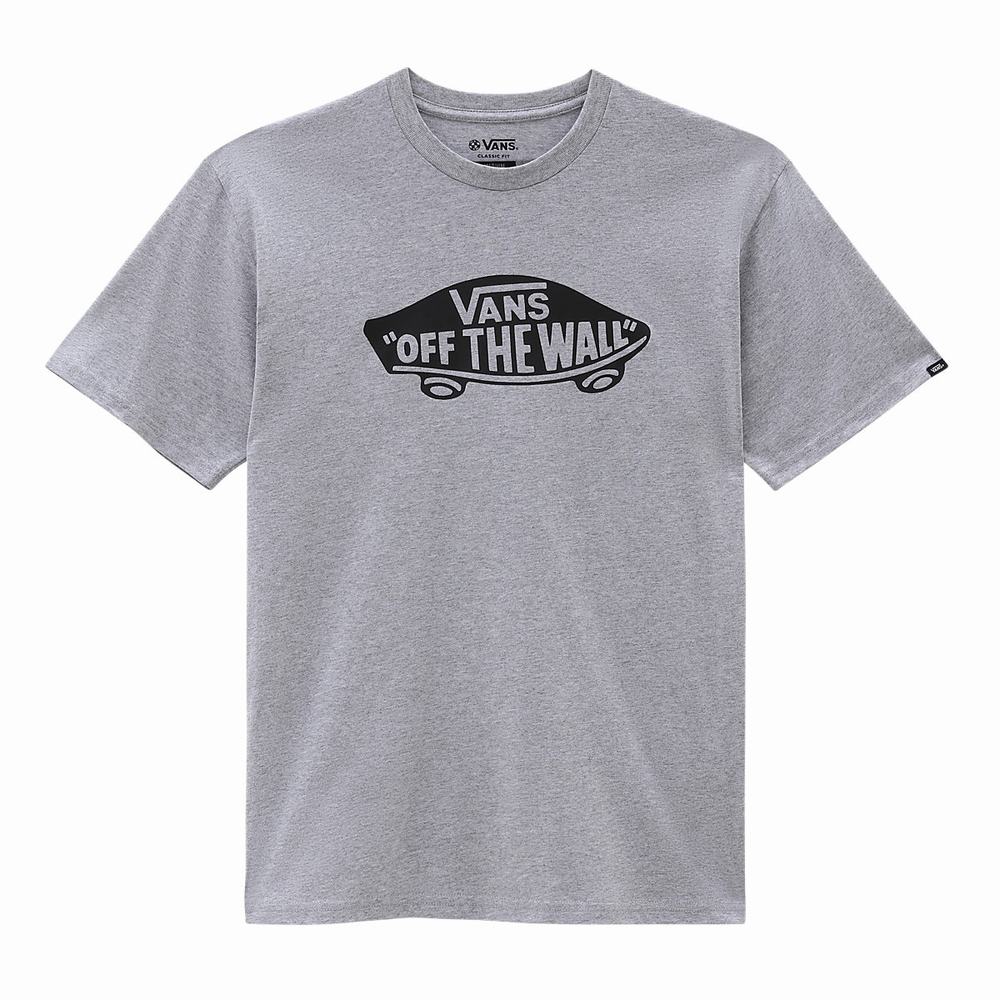 Men's Vans OTW Classic Front T Shirts Grey | USA78259