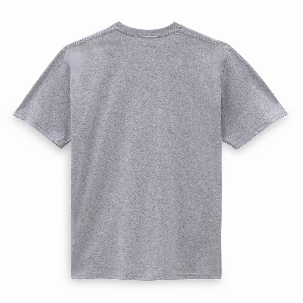 Men's Vans OTW Classic Front T Shirts Grey | USA78259